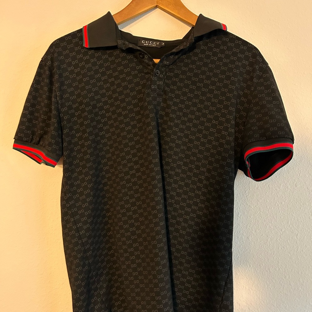 Gucci Black Polo Shirt